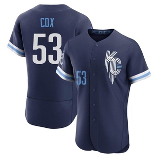 Authentic Austin Cox Men's Kansas City Royals 2022 City Connect Jersey - Navy