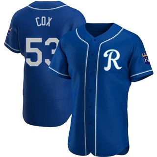 Authentic Austin Cox Men's Kansas City Royals Alternate Jersey - Royal
