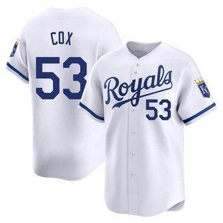 Limited Austin Cox Youth Kansas City Royals Home Jersey - White
