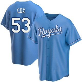 Replica Austin Cox Youth Kansas City Royals Alternate Jersey - Light Blue